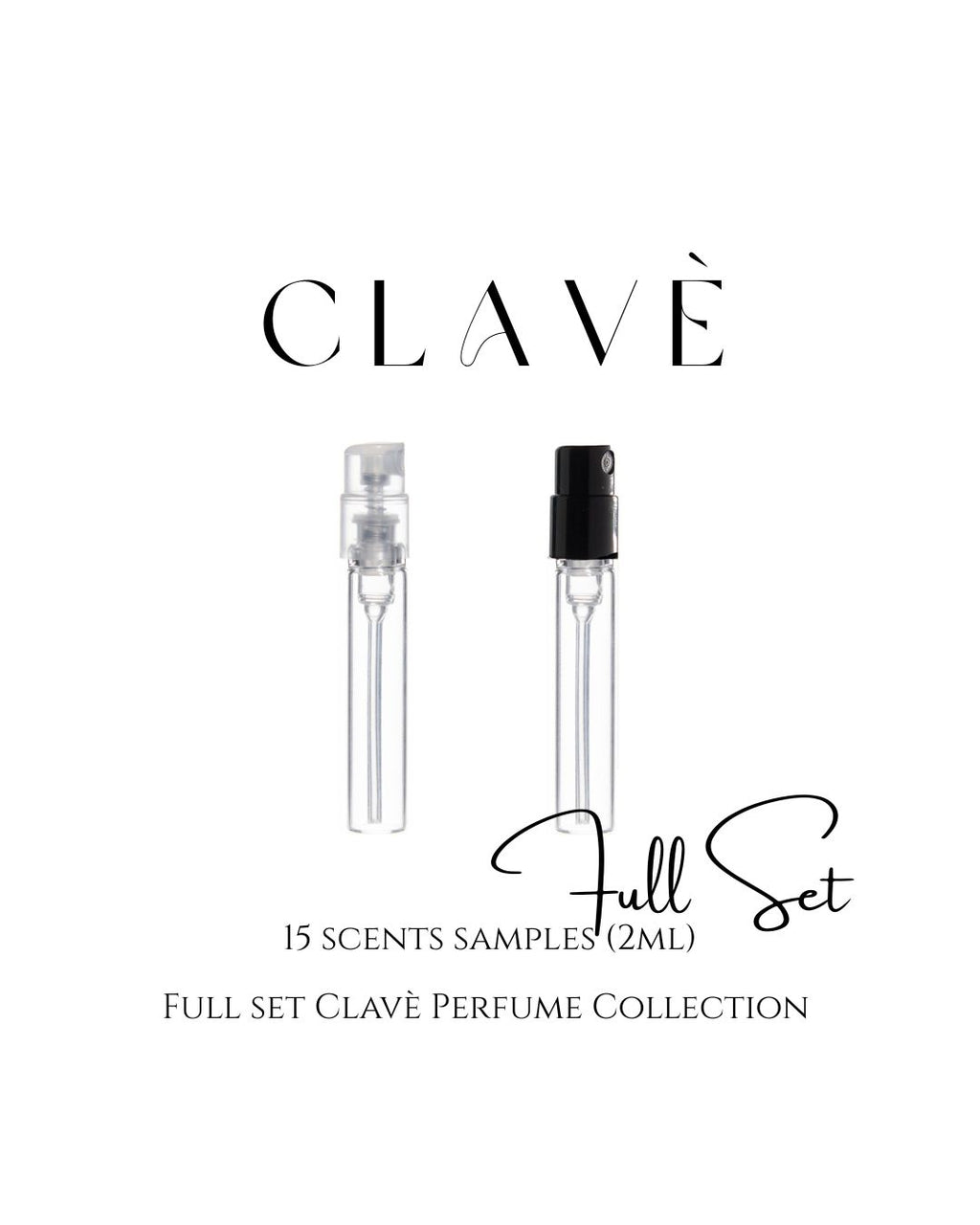 Clave Perfume Full Set Samples (15 scents)