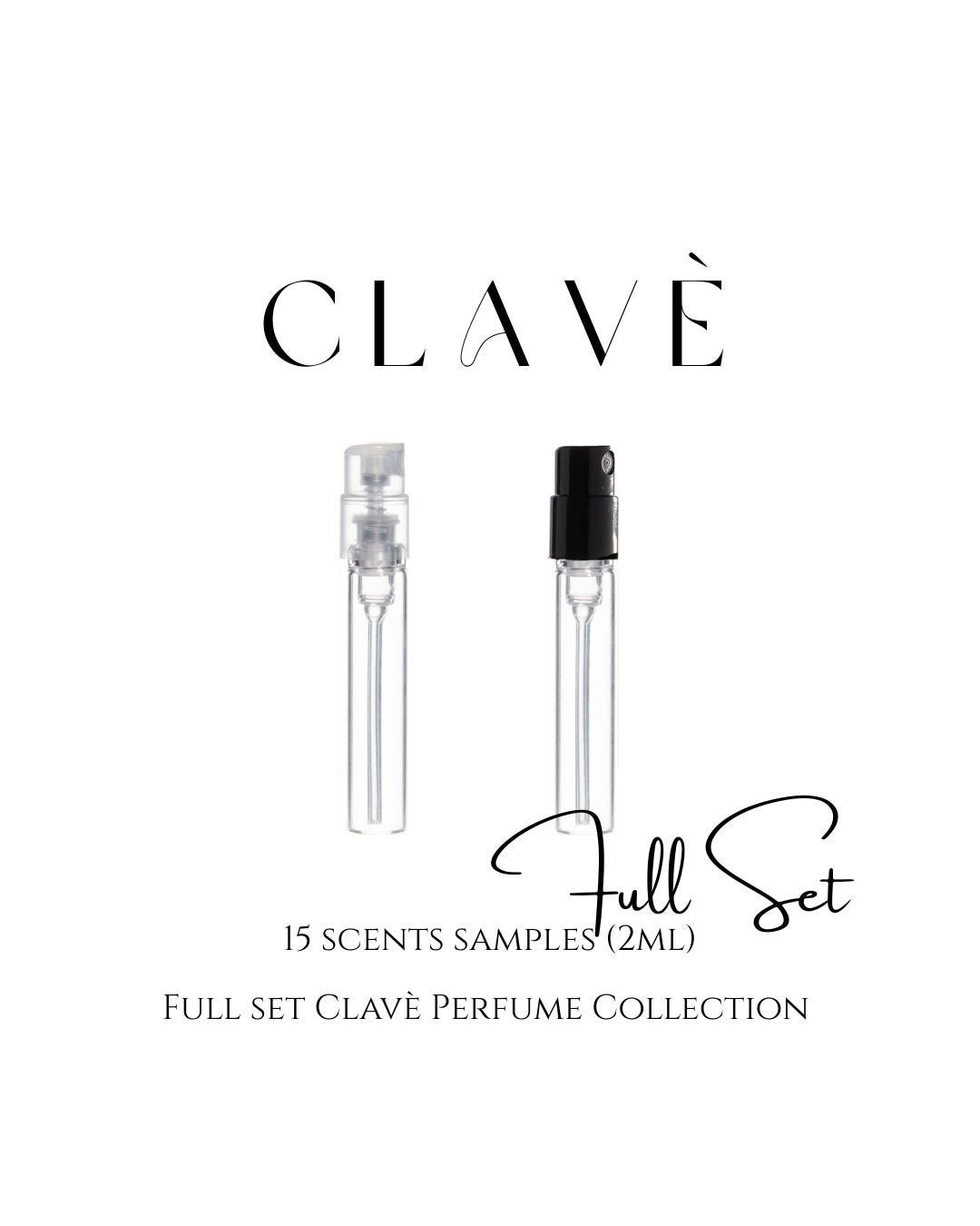 Clave Perfume Full Set Samples (15 scents)