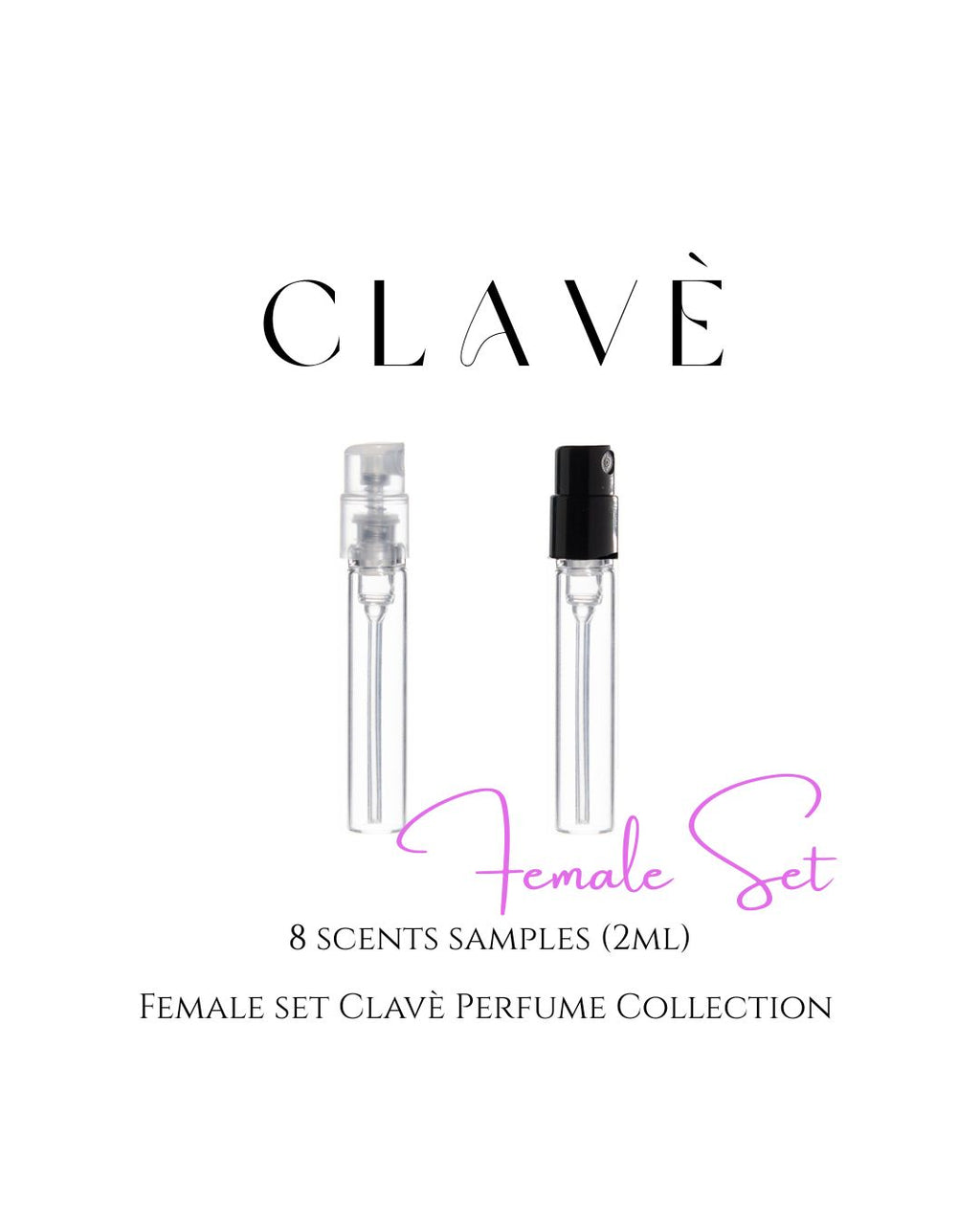 Clave Perfume Female Set Sample (8 scents)