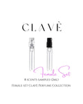 Clave Perfume Female Set Sample (8 scents)