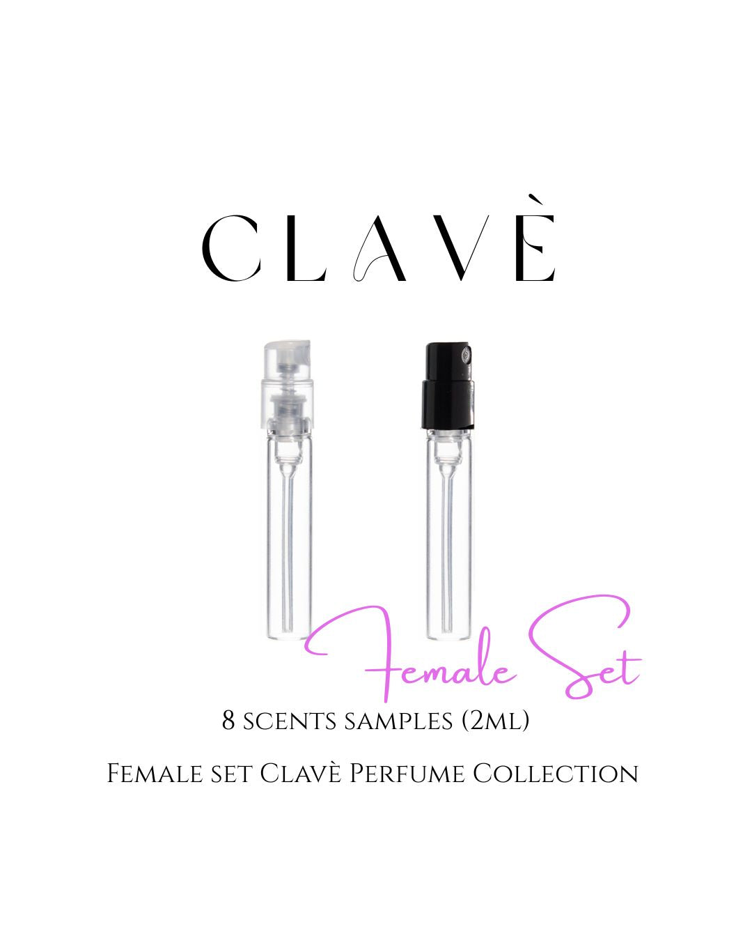 Clave Perfume Female Set Sample (8 scents)